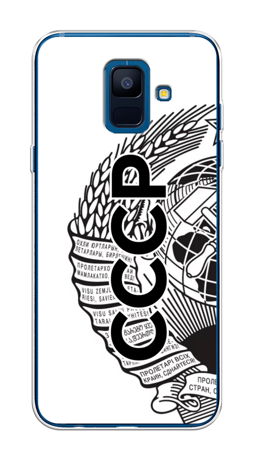 

Чехол Awog на Samsung Galaxy A6 "Герб СССР", Черный;серый;белый, 25950-10