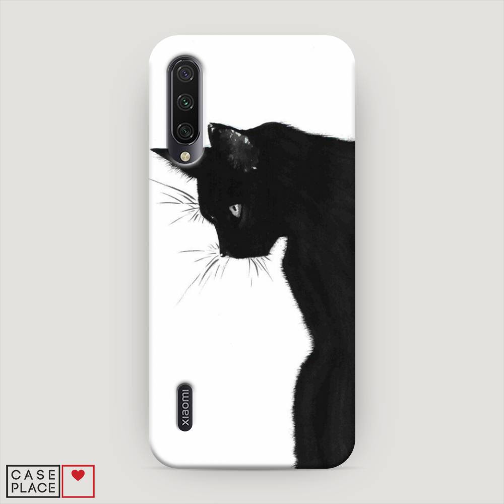 фото Пластиковый чехол "black cat" на xiaomi mi cc9e awog