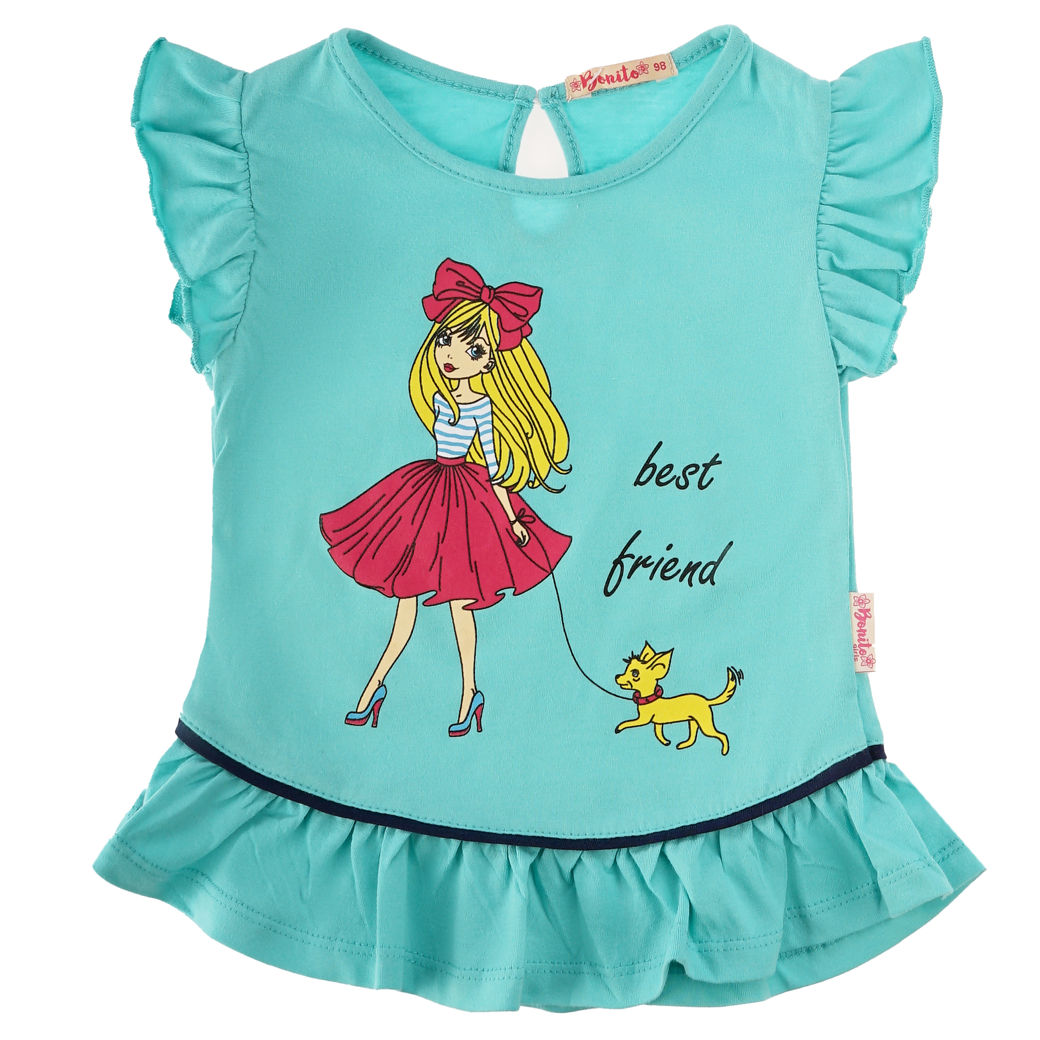 фото Футболка детская bonito kids bk1196k цв. ментоловый р. 98