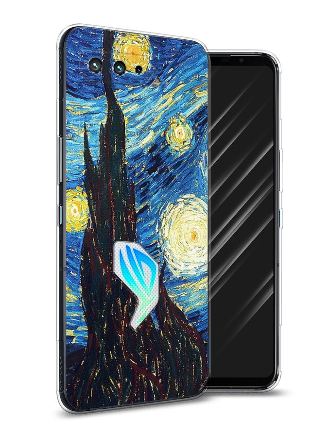 

Чехол Awog на Asus ROG Phone 5 "Ван Гог Звездная ночь", Желтый, 44250-9