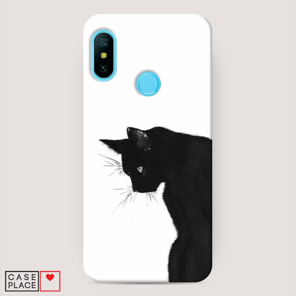 фото Пластиковый чехол "black cat" на xiaomi mi a2 lite awog