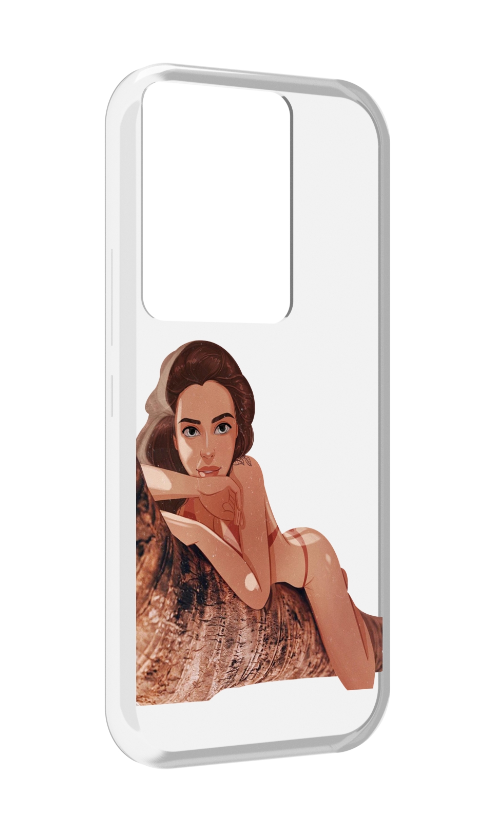 

Чехол MyPads амазонка-на-дереве для Itel Vision 3 Plus / Itel P38 Pro, Прозрачный, Tocco