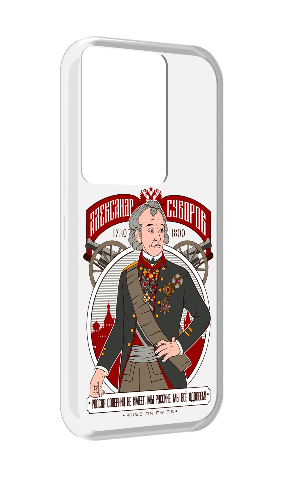 

Чехол MyPads Суворов для Itel Vision 3 Plus / Itel P38 Pro, Прозрачный, Tocco