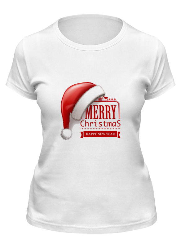 

Футболка женская Printio Christmas белая M, Christmas