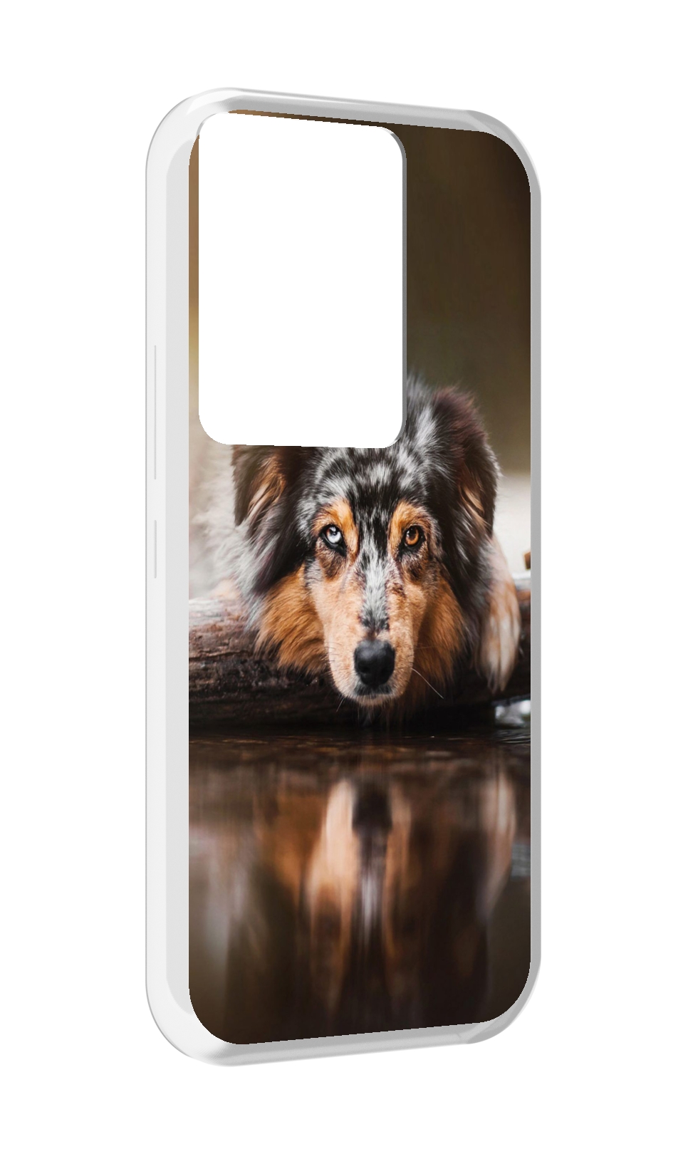 

Чехол MyPads австралииская овчарка для Itel Vision 3 Plus / Itel P38 Pro, Прозрачный, Tocco