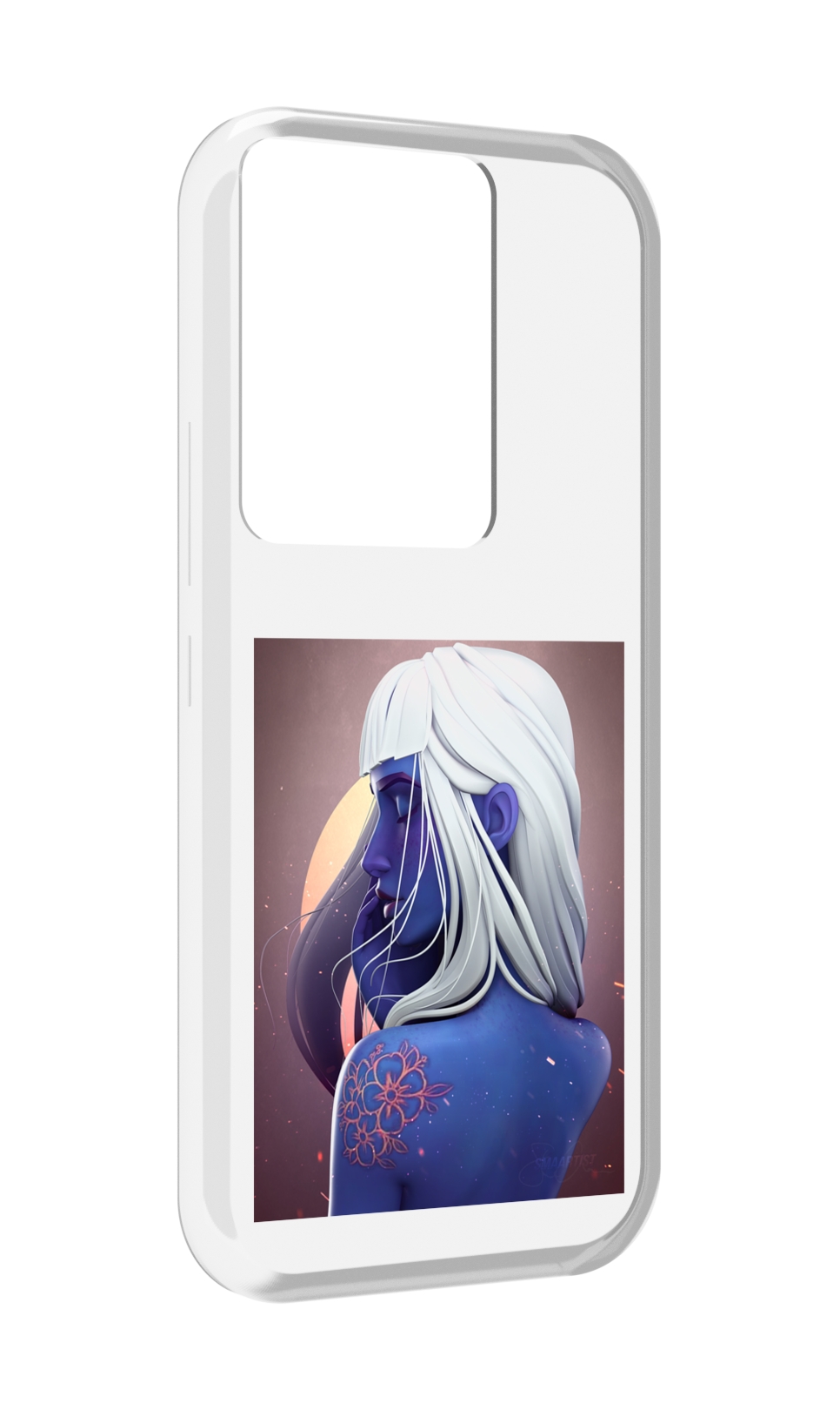 

Чехол MyPads аватар-с-цветком для Itel Vision 3 Plus / Itel P38 Pro, Прозрачный, Tocco