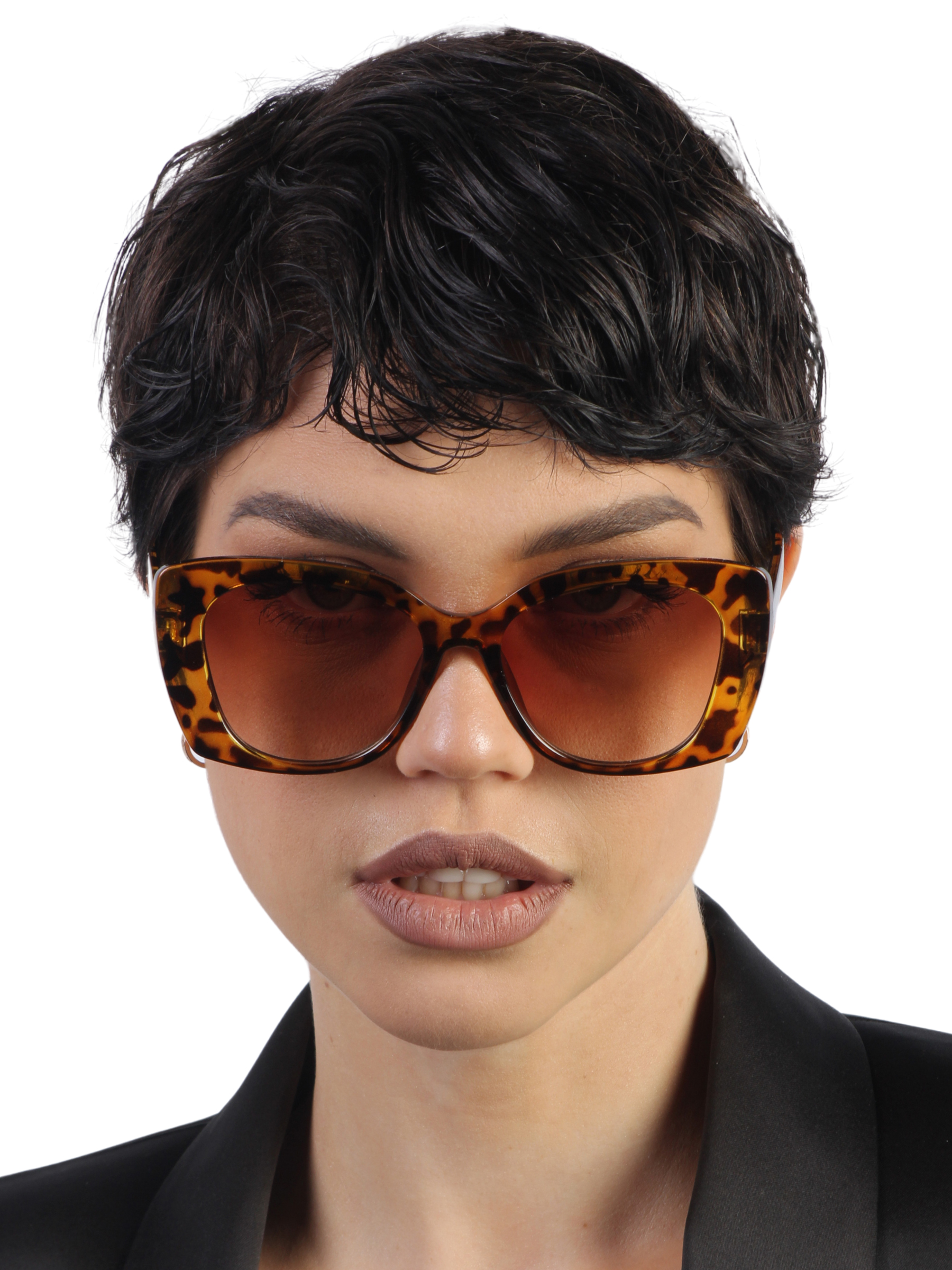 Солнцезащитные очки женские Pretty Mania ANG510, коричневые