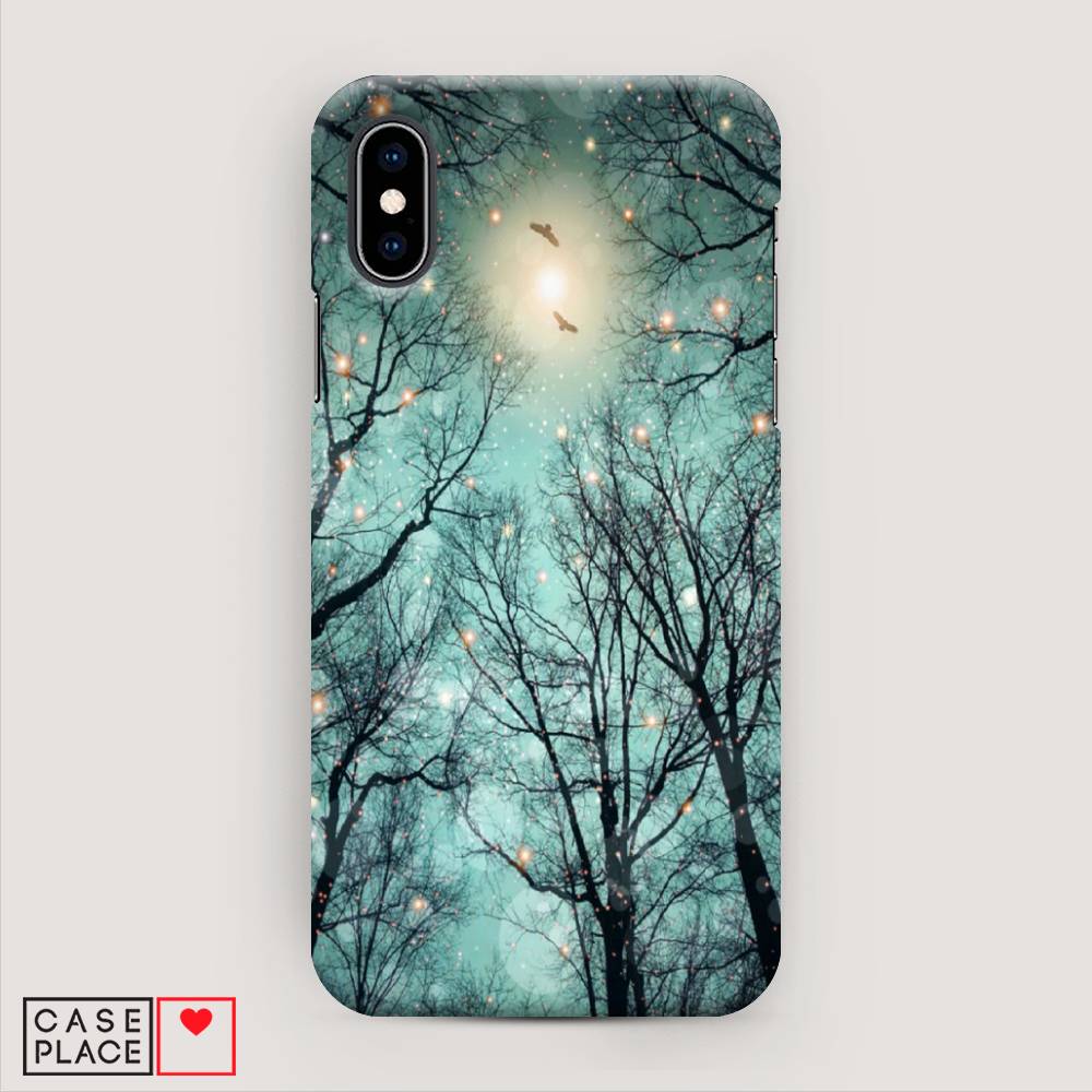 

Пластиковый чехол "Лес в сумерках" на Apple iPhone XS (10S), 11820-3