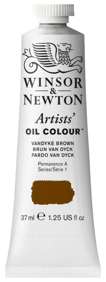 фото Масляная краска winsor&newton artists w&n-1214676 37 мл коричневый ван дейк