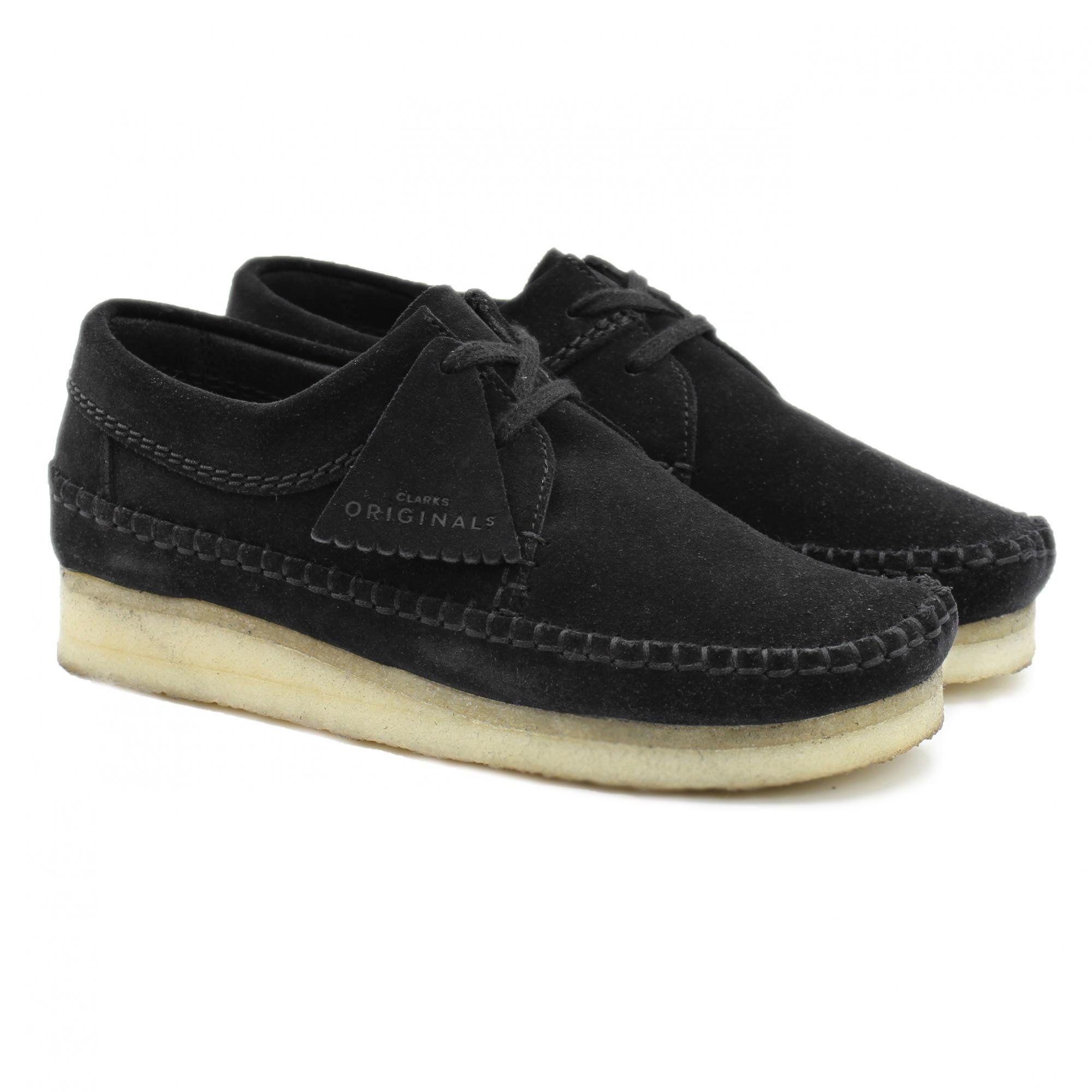 

Топсайдеры женские Clarks Weaver. 26134198 черные 38 EU, Weaver. 26134198