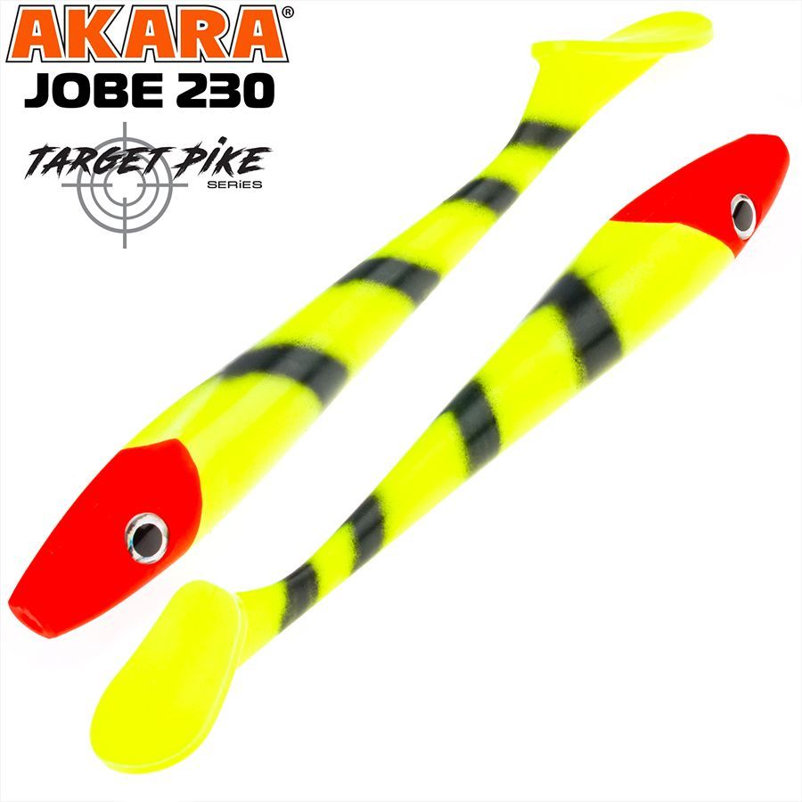 

Силиконовая приманка Akara Jobe Target Pike Big Bait J230-303-F1 1 шт, Jobe Target Pike Big Bait