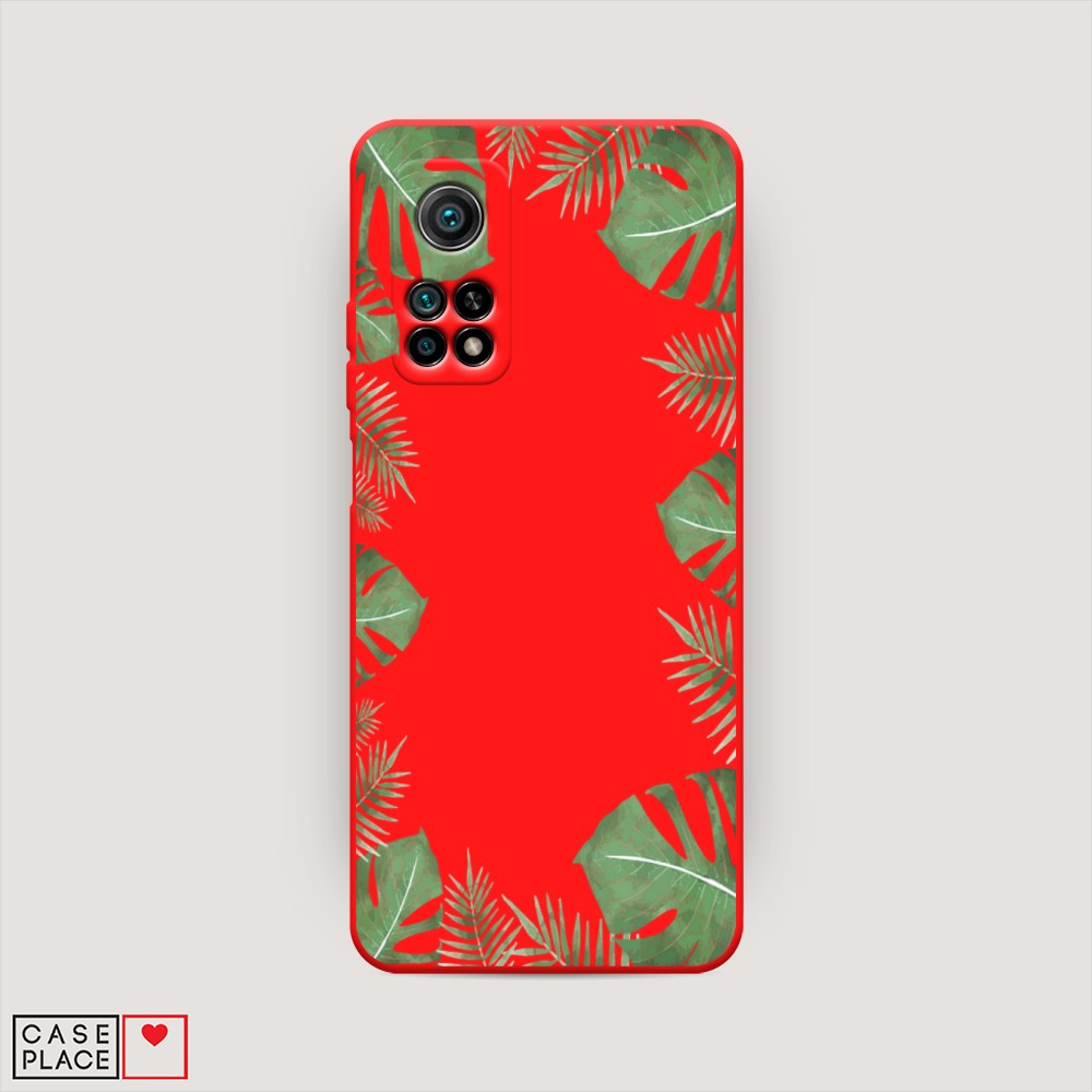 

Чехол Awog на Xiaomi Mi 10T/Mi 10T Pro "Листья папоротника рамка", Разноцветный, 37753-1