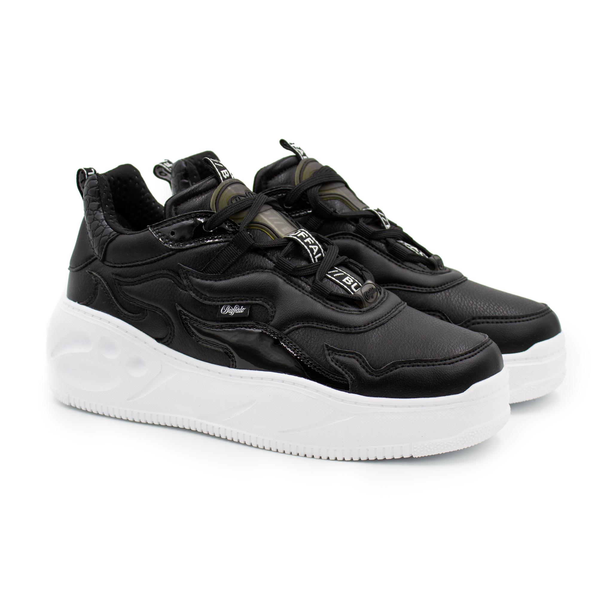 

Кроссовки женские Buffalo shoes FLAT XTR 1630382 черные 39 EU, FLAT XTR 1630382