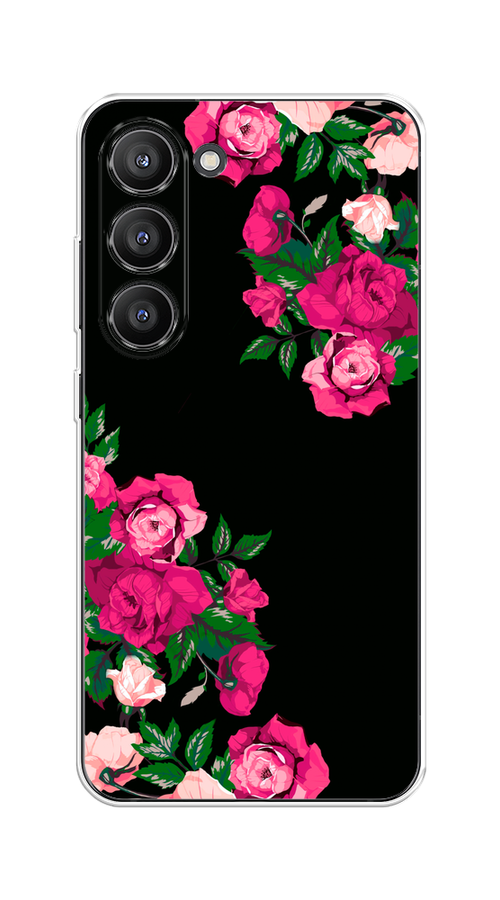 

Чехол на Samsung Galaxy S23 5G "Розы фуксия", Черный;розовый;зеленый, 2107350-1