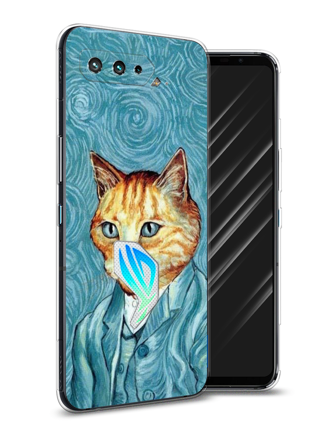 

Чехол Awog на Asus ROG Phone 5 "Кот Ван Гог", Голубой;коричневый, 44250-2