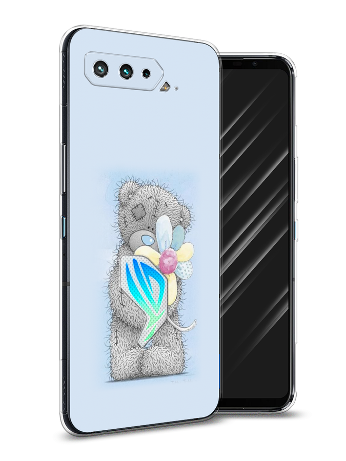 

Чехол Awog на Asus ROG Phone 5 "Me to you с ромашкой", Голубой;серый;желтый, 44250-2