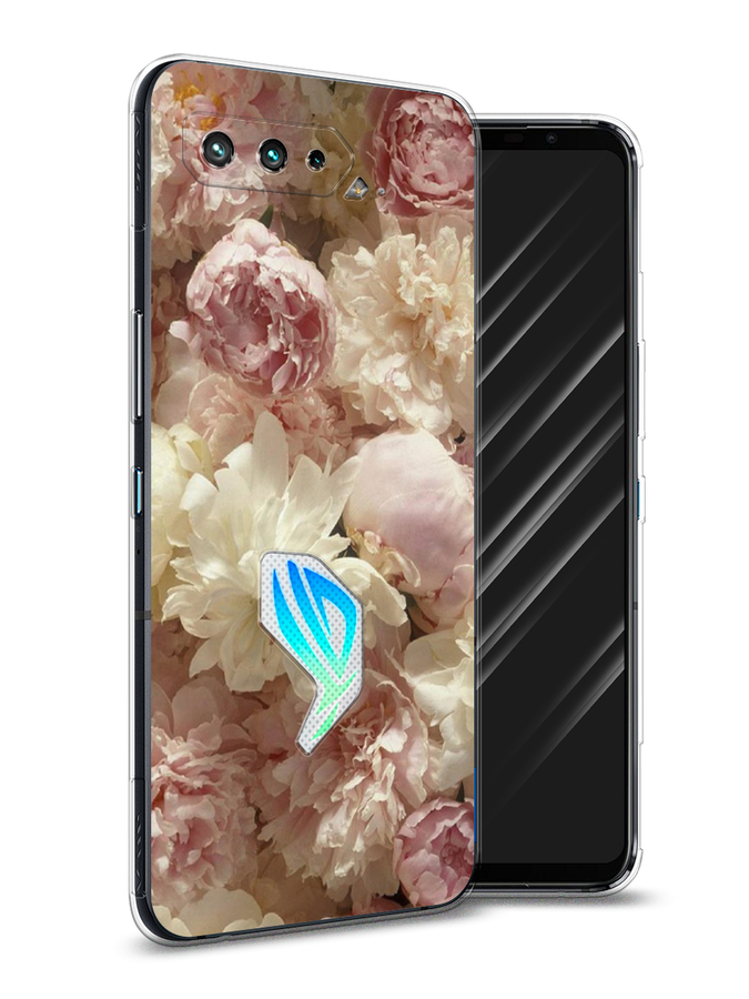 

Чехол Awog на Asus ROG Phone 5 "Пионы светлые", Бежевый;коричневый, 44250-8