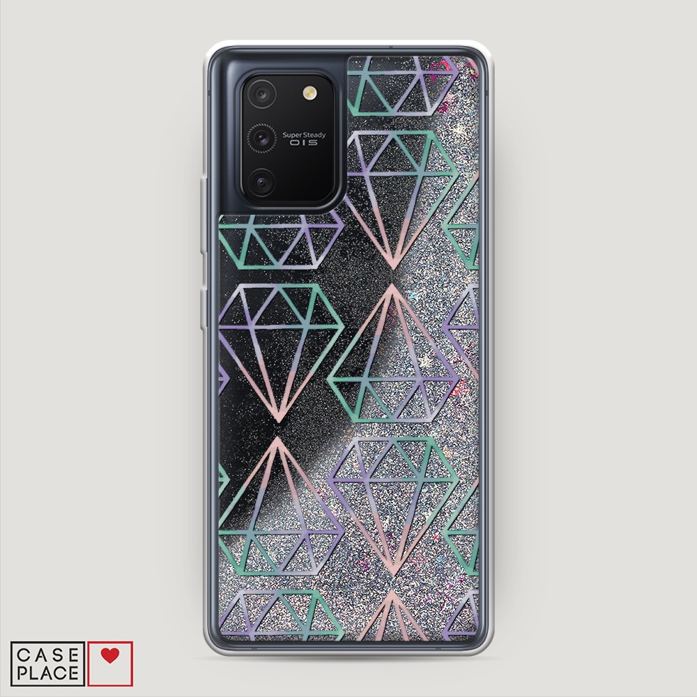 

Чехол Awog на Samsung Galaxy A91/S10 Lite "Бриллианты голографика", Разноцветный, 29991-1