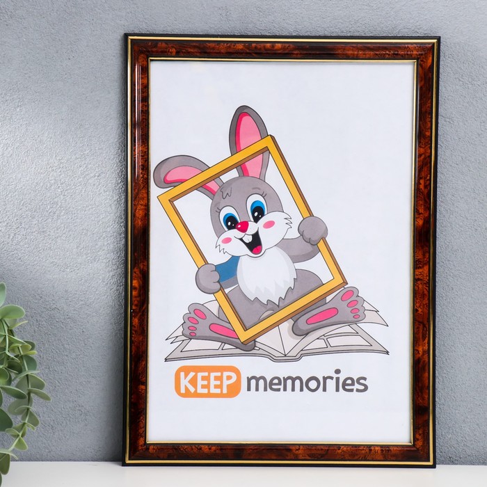 

Keep memories Фоторамка пластик 21х30 см темный орех 282, Фоторамка пластик 21х30 см темный орех 282