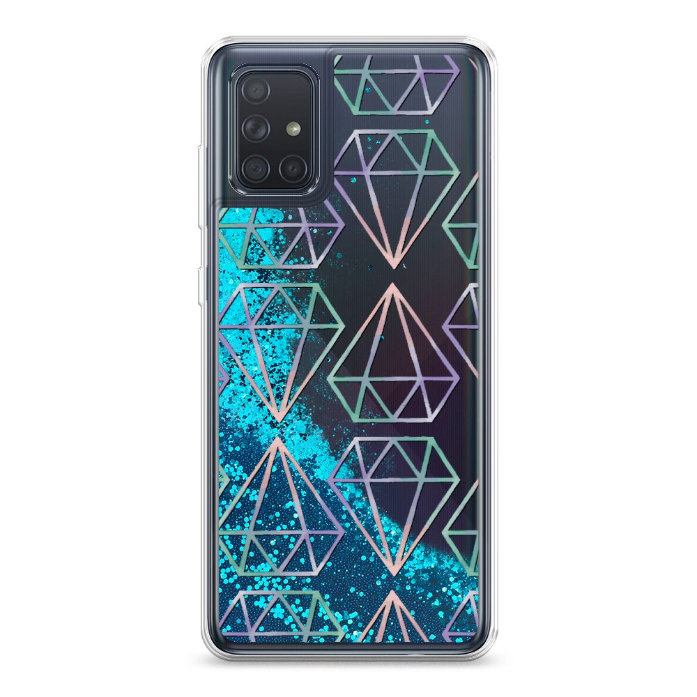 

Чехол Awog на Samsung Galaxy A71 4G "Бриллианты голографика", Разноцветный, 29093-1