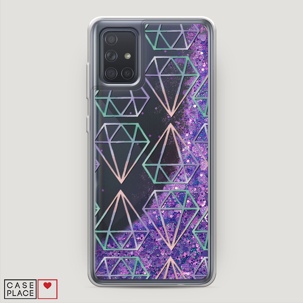 

Чехол Awog на Samsung Galaxy A71 4G "Бриллианты голографика", Разноцветный, 29092-1