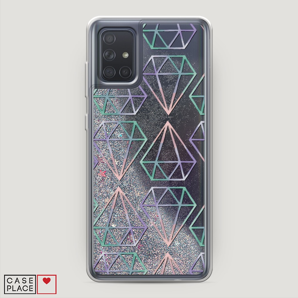 

Чехол Awog на Samsung Galaxy A71 4G "Бриллианты голографика", Разноцветный, 29091-1