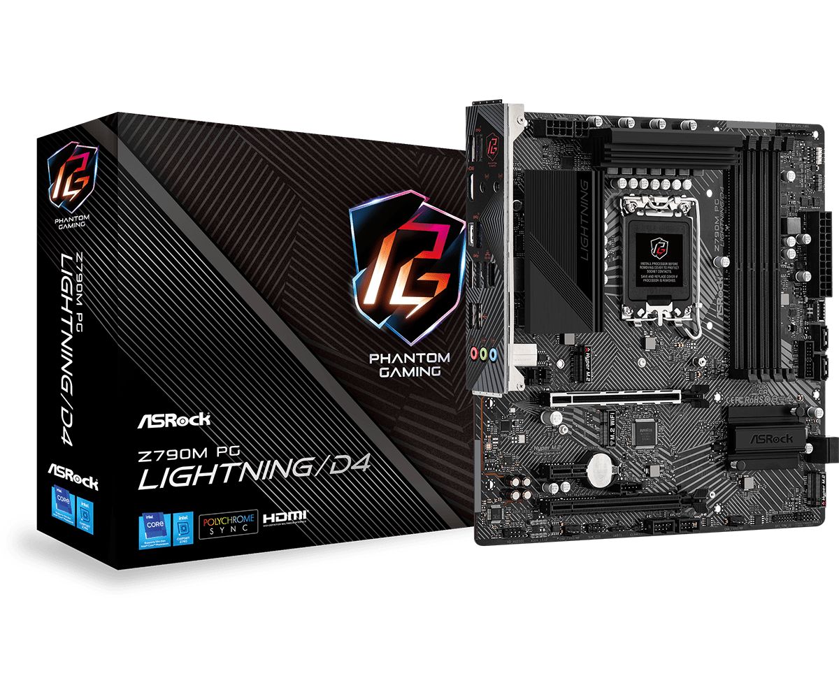 Материнская плата ASRock (Z790M PG LIGHTNING/D4.)