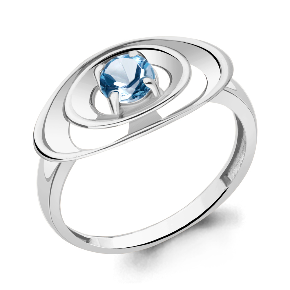 

Кольцо из серебра с топазом р.  Aquamarine 6945005_925_р, 6945005_925_р
