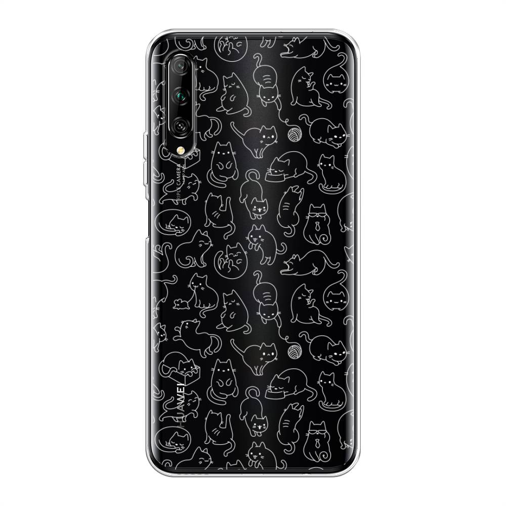 

Чехол Awog на Huawei Y9s "Шкодливые котики", Разноцветный, 611150-2