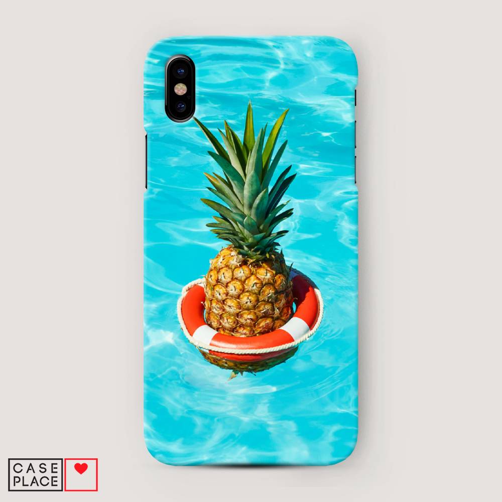 

Пластиковый чехол "Ананас в бассейне" на Apple iPhone XS Max (10S Max), 11920-7
