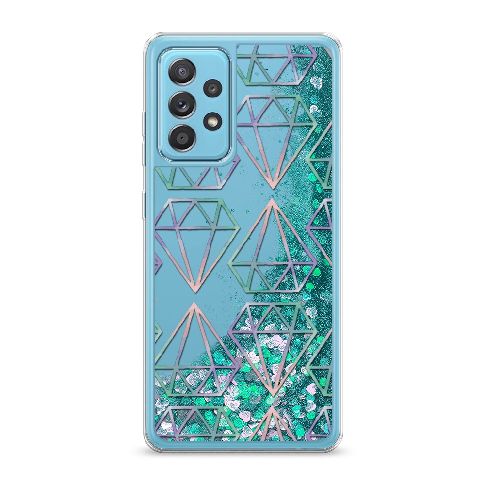 

Жидкий чехол с блестками "Бриллианты голографика" на Samsung Galaxy A52, 2102495-1
