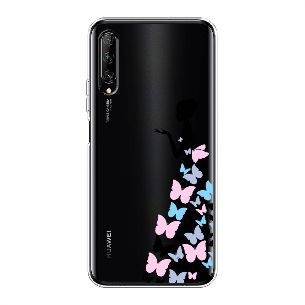 фото Чехол awog "платье из бабочек" для huawei y9s
