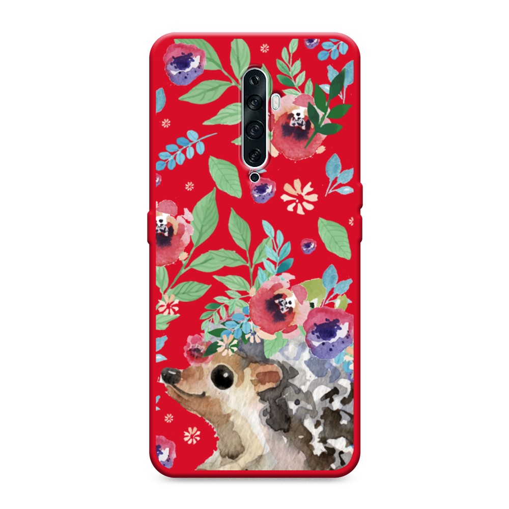 Чехол Awog на Oppo Reno 2Z Ежик в цветах акварель