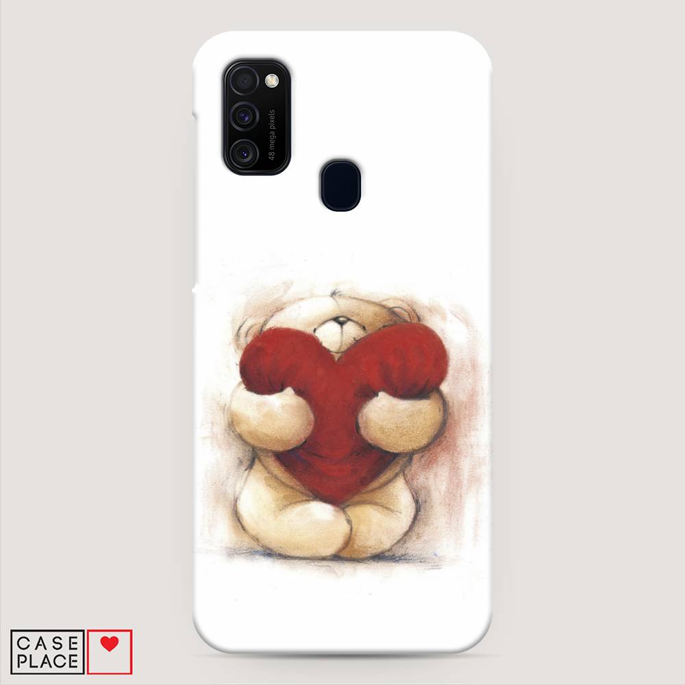 

Пластиковый чехол "Мишка с сердцем 1" на Samsung Galaxy M30s, 29820-5