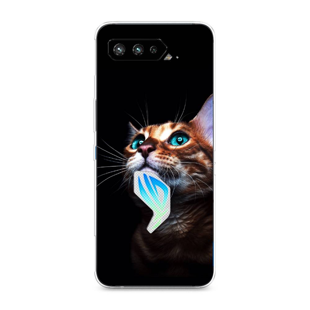 фото Чехол awog "мечтательный кот" для asus rog phone 5