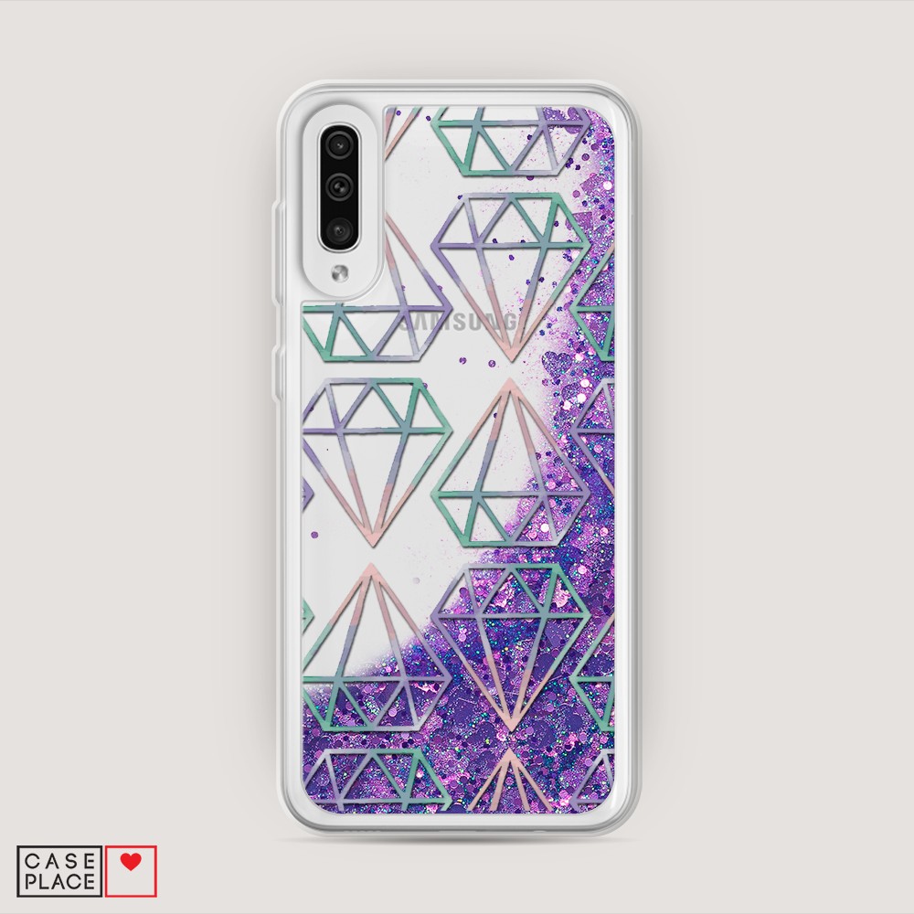

Чехол Awog на Samsung Galaxy A50 "Бриллианты голографика", Разноцветный, 27792-1