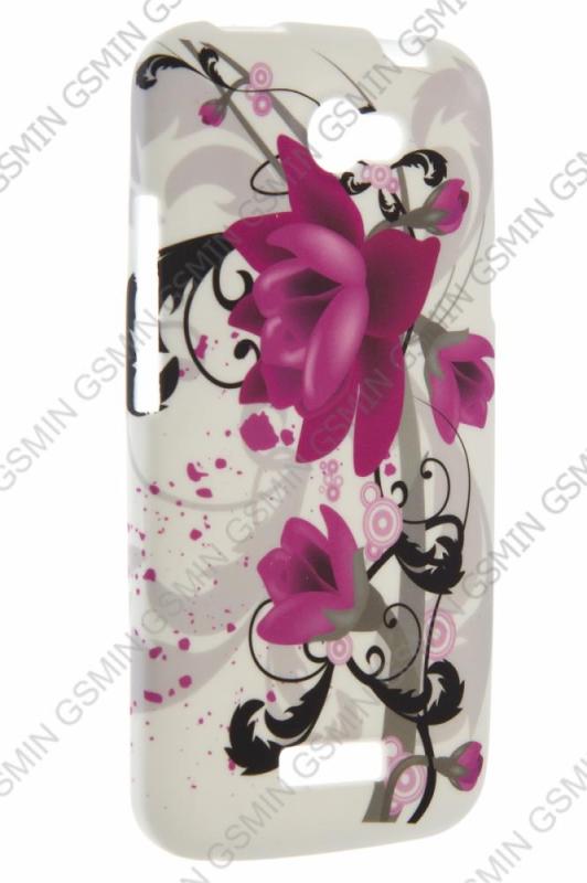 

Чехол NoBrand для HTC One X c рисунком N7, Разноцветный