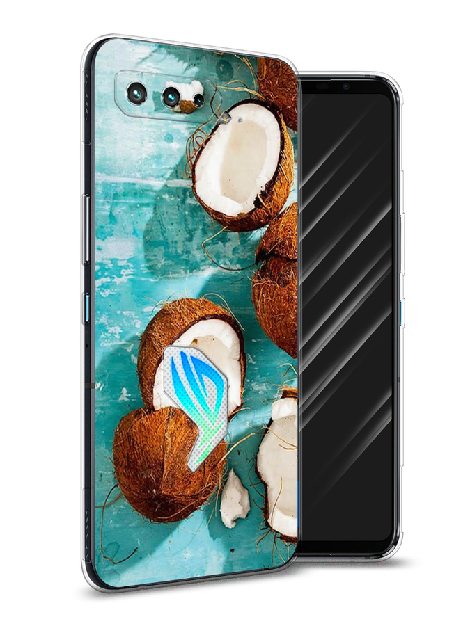 

Чехол Awog на Asus ROG Phone 5 "Разбитые кокосы", Коричневый, 44250-10
