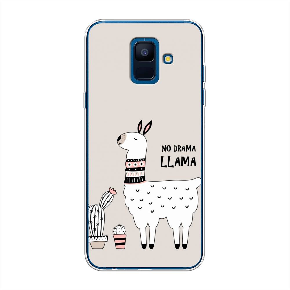 

Чехол Awog на Samsung Galaxy A6 "No drama LLama", Бежевый;серый;белый, 25950-2