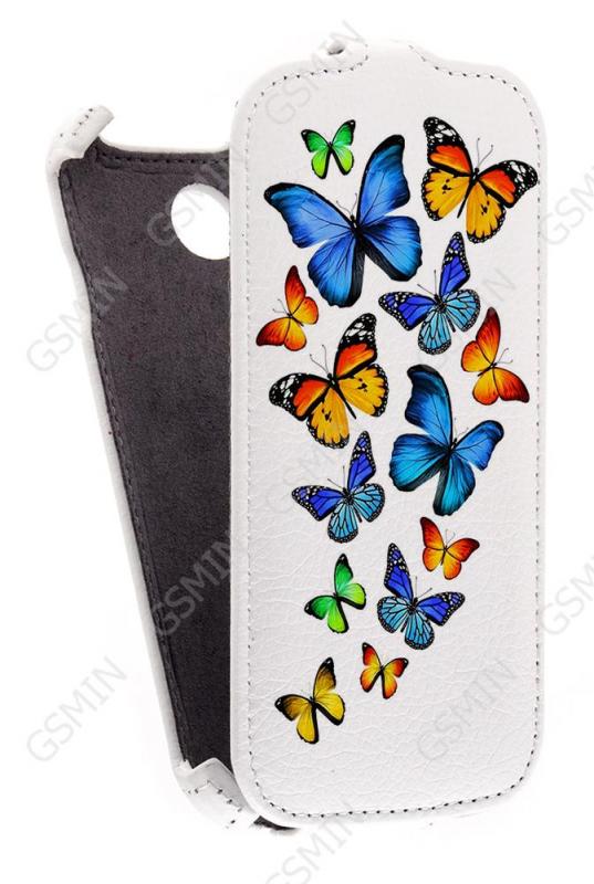 

Кожаный чехол для Lenovo A760 Armor Case (Белый) (Дизайн 3/3)
