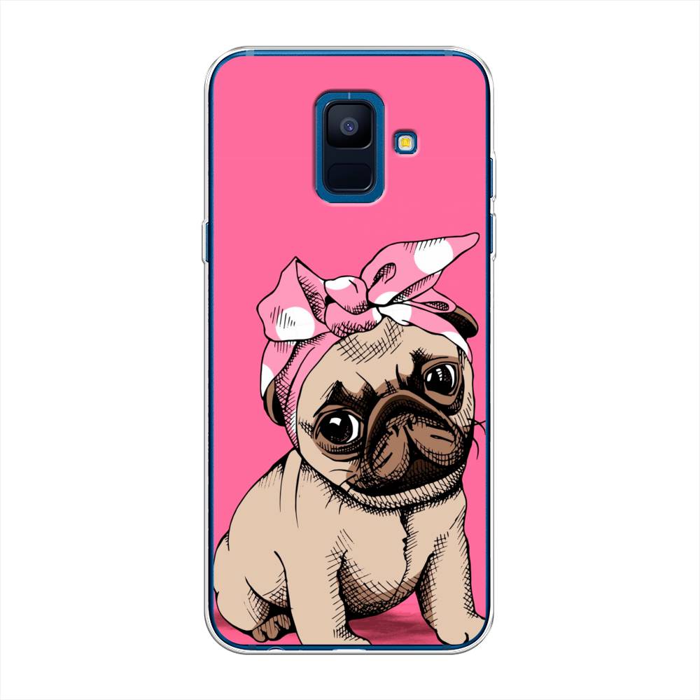 фото Чехол awog "dog pin-up" для samsung galaxy a6