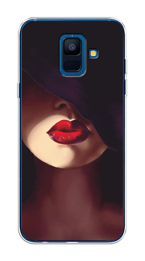 

Чехол Awog на Samsung Galaxy A6 "Красные губы", Черный;бежевый;красный, 25950-7