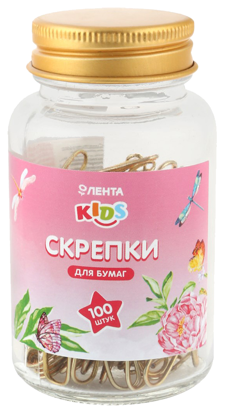 

Скрепки Лента Kids Dragonfly 2,8 см 100 шт.