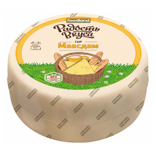 

Сыр полутвердый Радость Вкуса Маасдам 45%