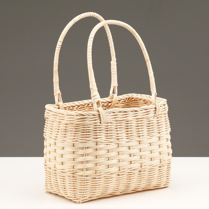 

Корзина плетеная 22 x 14 x 1429 см бежевая ротанг, Бежевый