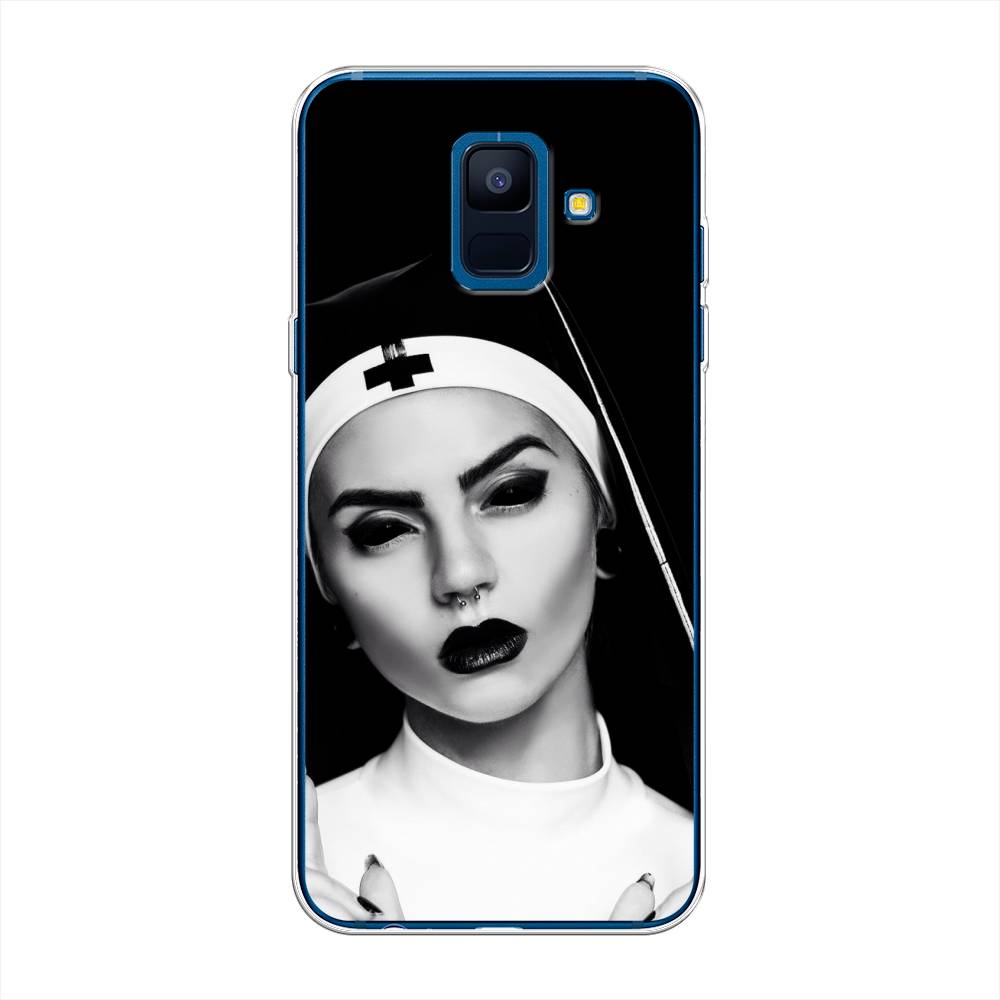 фото Чехол awog "черная монашка" для samsung galaxy a6