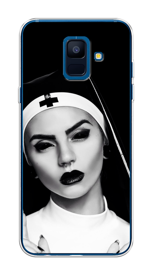 

Чехол Awog на Samsung Galaxy A6 "Черная монашка", Серый;черный, 25950-9