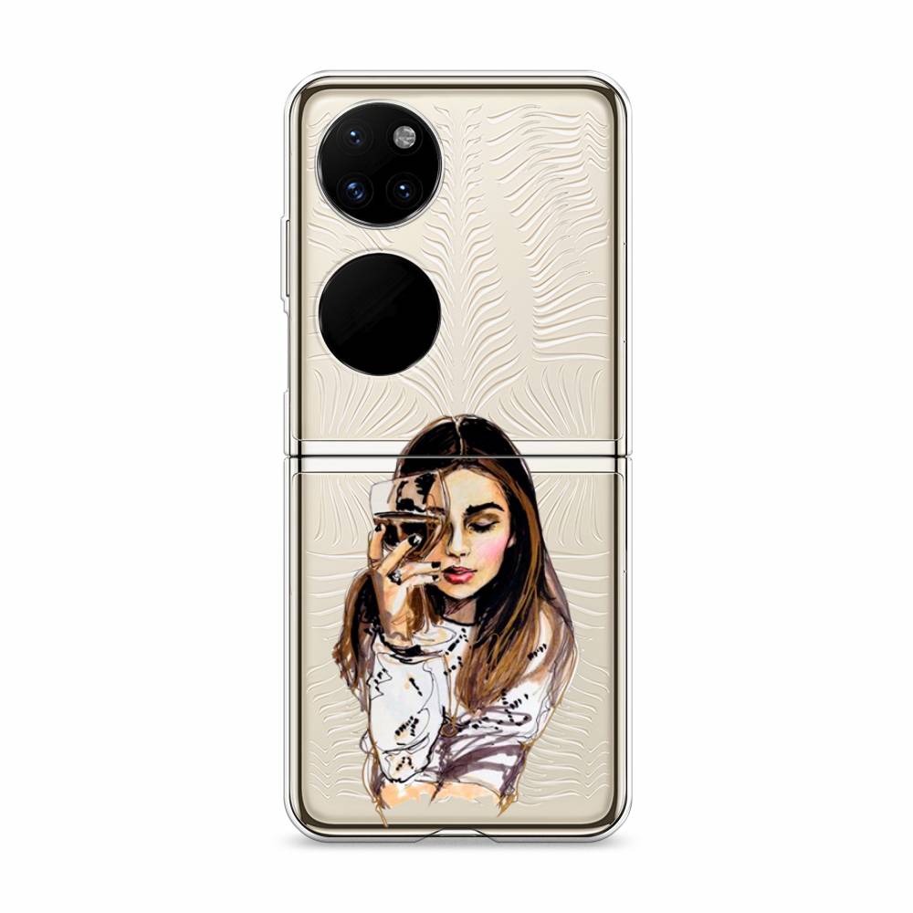 

Чехол Awog "Девушка с бокалом" для Huawei P50 pocket