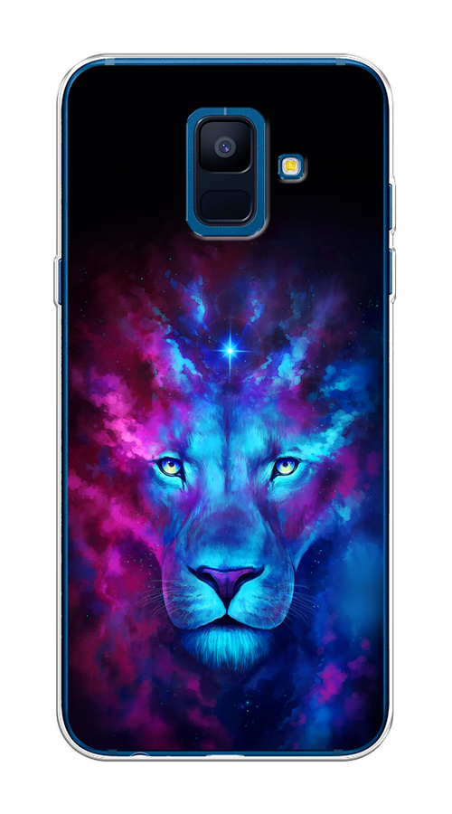 

Чехол Awog на Samsung Galaxy A6 "Космический лев", Голубой, 25950-1