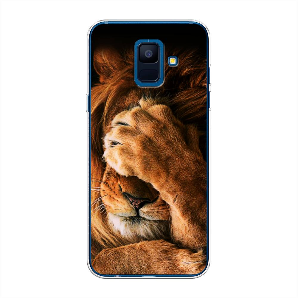 

Чехол Awog на Samsung Galaxy A6 "Львиный стыд", Коричневый;черный, 25950-1